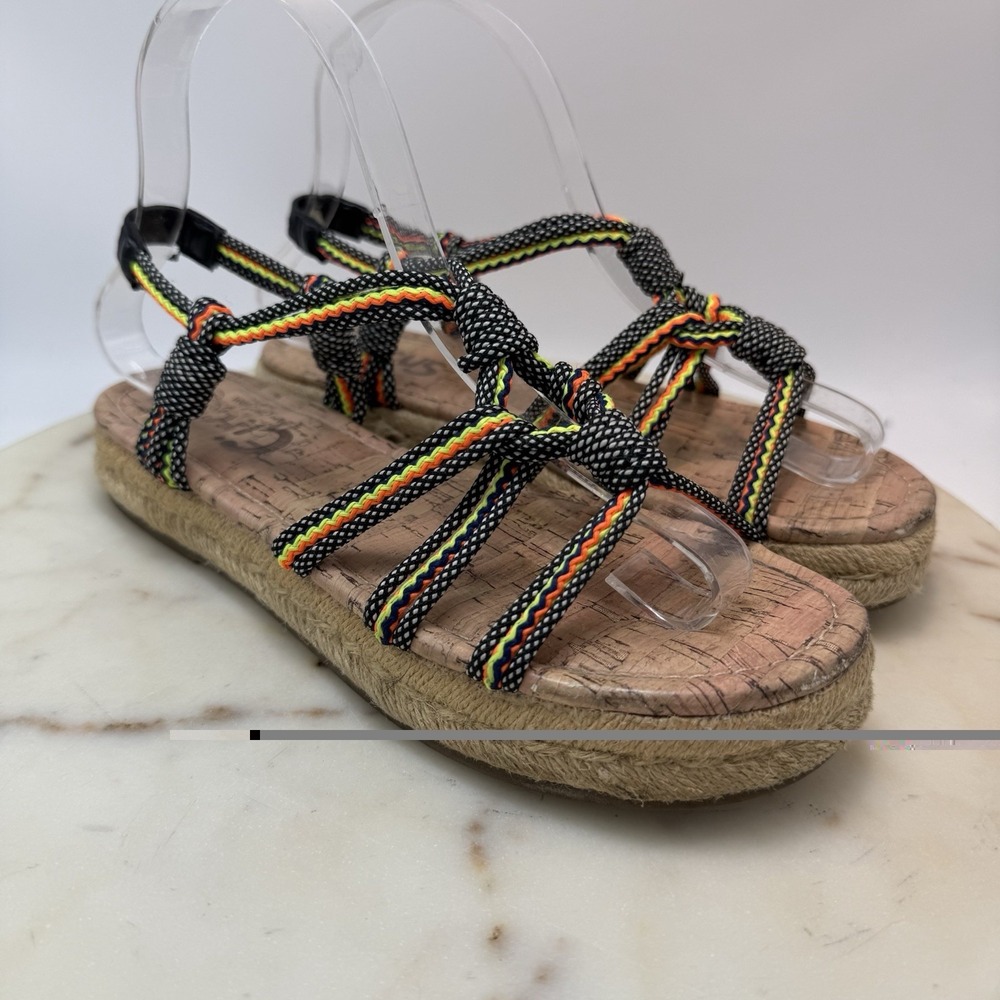 Sam Edelman Circus Sandals Athena Slingback Bungee Cord Espadrilles Size 7